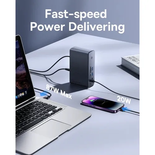 Baseus UnionJoy Pro (EU PIN) 17-Port Four-Screen Multifunctional Hub Docking Station
