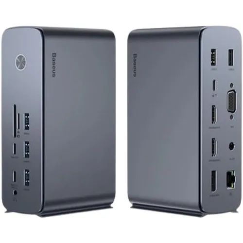 Baseus UnionJoy Pro (US/CA Pin) 17- Port Four-Screen Multifunctional Hub Docking Station