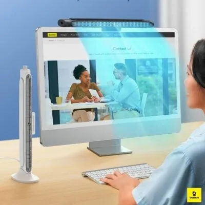 Baseus USB Fan Monitor Clip On & Stand-Up Desk Fan