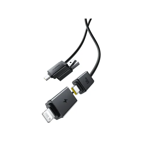 Baseus Versatile 60W USB-C + USB-A to USB-C + Lightning Fast Charging Cable