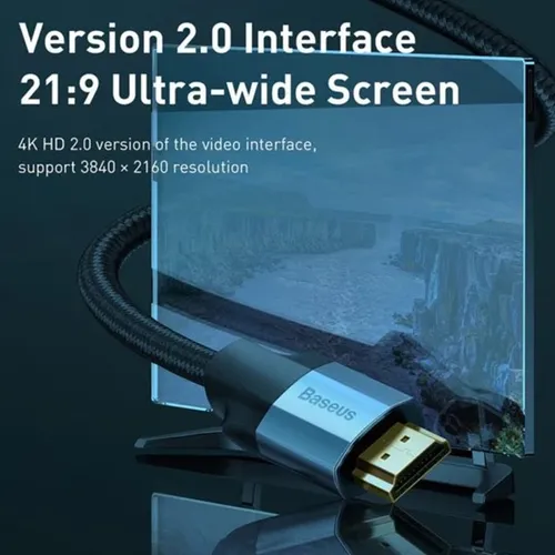 Baseus Visual Enjoyment Series 4K 5M HDMI Braided Cable