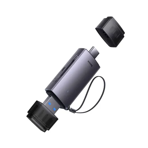 Baseus WKQX060113 Lite Series USB-A &amp; Type-C to SD/TF Card Reader