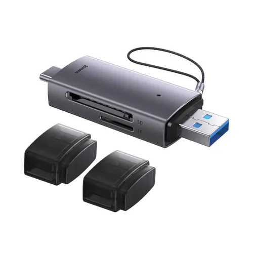 Baseus WKQX060113 Lite Series USB-A & Type-C to SD/TF Card Reader