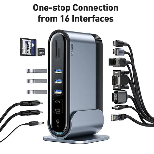 Baseus Working Station Multifunctional 16-in-1 Type-C Hub Adapter