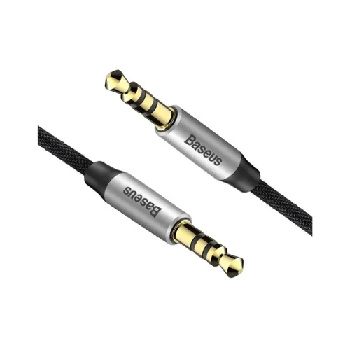 Baseus Yiven M30 stereo audio cable AUX 3.5mm Male Mini jack 1.5 m silver-black (CAM30-CS1)