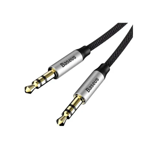 Baseus Yiven M30 stereo audio cable AUX 3.5mm Male Mini jack 1.5 m silver-black (CAM30-CS1)