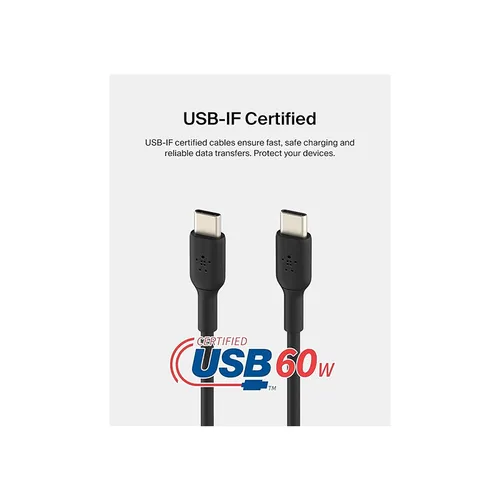 Belkin BoostCharge 60W Braided USB-C to USB-C Cable