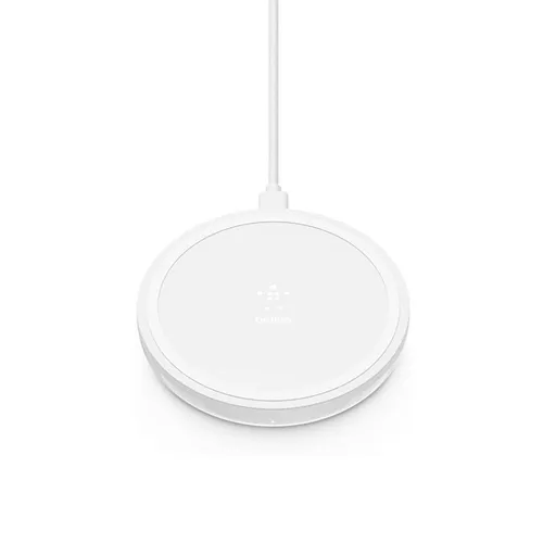 BELKIN BOOSTUP 10W W/L CHARGING PAD, APPLE FAST CHARGE, WHITE With PSU