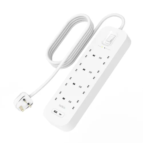 Belkin Surge Protector with USB-C and USB-A Port (8 Outlet )