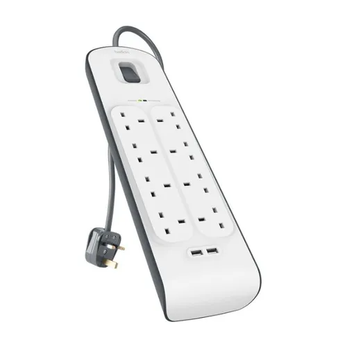 Belkin USB Surge Protector 8 Socket + 2 USB