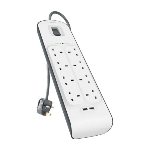 Belkin USB Surge Protector 8 Socket + 2 USB
