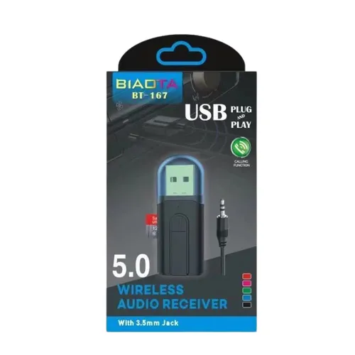 Biaota BT-167 5.0 Wireless Audio Receiver With 3.5mm Jack