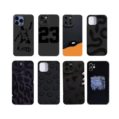 Black Printed Stylish Backcover