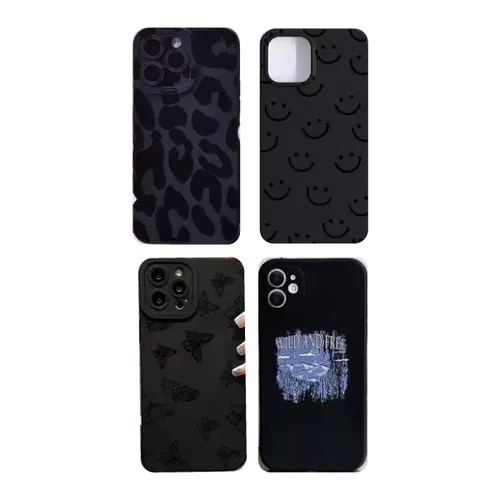 Black Printed Stylish Backcover