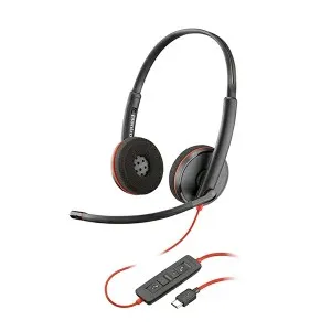 Blackwire 3220 Stereo USB-C Headset + USB-C/A Adapter (8X228AA)
