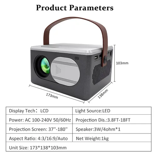 BLJ-480T LED WIFI Projector