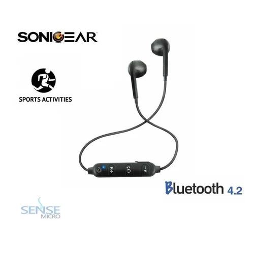 BLUETOOTH EARPHONE - SONICGEAR BLUESPORT 1 BLACK