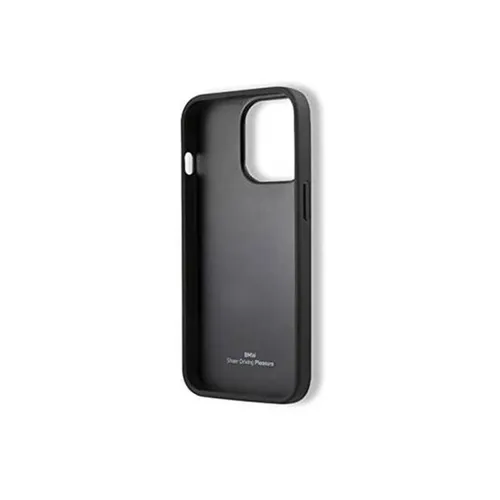 BMW Carbon Fiber Stripe Leather Case for iPhone 14 Pro Max