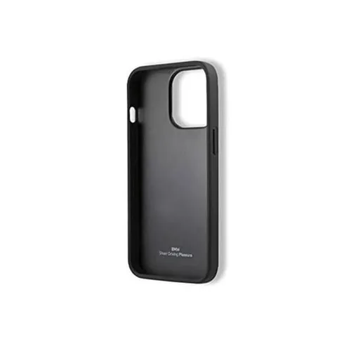 BMW Carbon Fiber Stripe Leather Case for iPhone 15 Pro