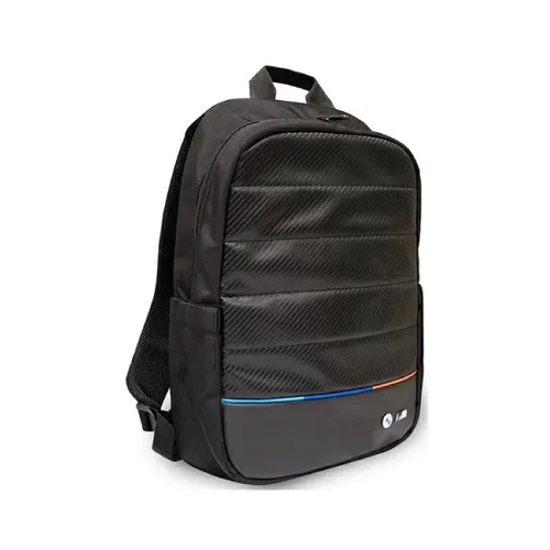 Bmw Laptop Backpack 15" - Nylon Black M Series Carbon Fiber Effect