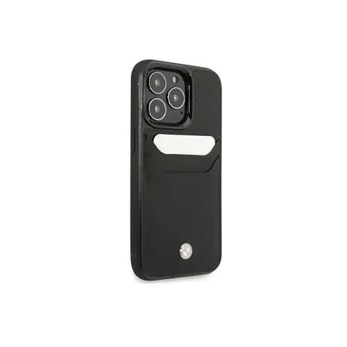 BMW Leather Cardslot Embossed Pattern Case for iPhone 15 Pro Max