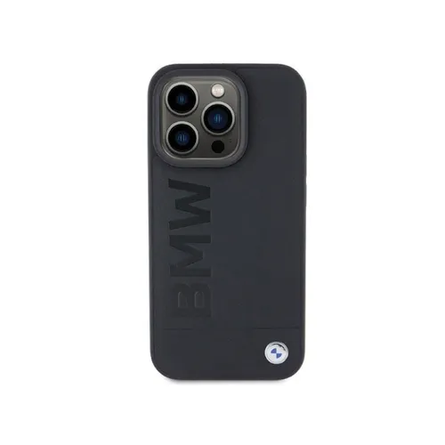 BMW Leather Hot Stamp case for iPhone 15 Pro – Black