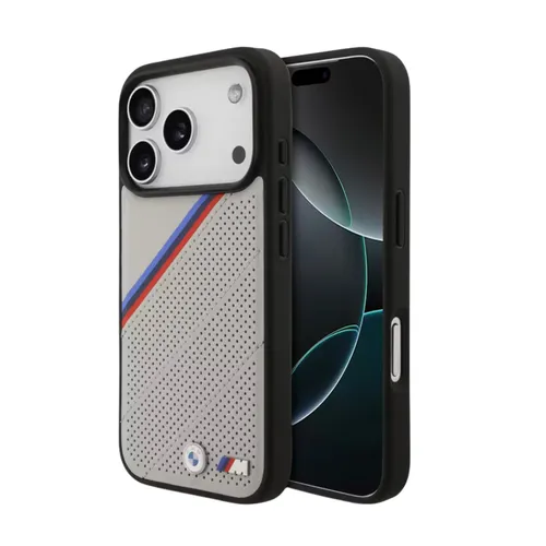 BMW Magsafe PU Leather Case For iPhone 17 Pro / 17 Pro Max - Grey