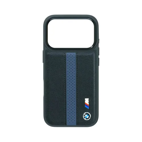 BMW MagSafe Perforated Stripes Leather Case iPhone 17 Pro Max