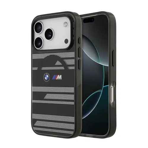 BMW Magsafe Transparent IML Case For iPhone 17 Pro Max - Black/Blue