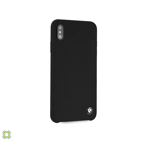 BMW Stamped Liquid Silicone Real Microfiber iPhone Hard Case