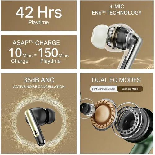 boAt Airdopes 141 Elite ANC Bluetooth Earbuds