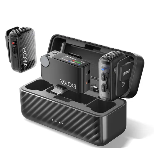 BOYA BOYAMIC 2 AI-Powered 2-Person Wireless Microphone System for Cameras and Mobile Devices