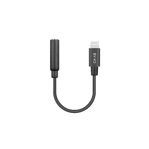 BOYA BY-K3 3.5MM TRRS(F) TO LIGHTNING(M) AUDIO ADAPTER