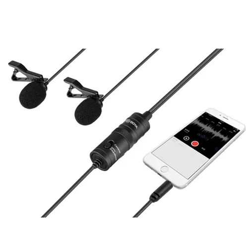 Boya BY-M1DM Dual Lavalier Mic - (A Grade)