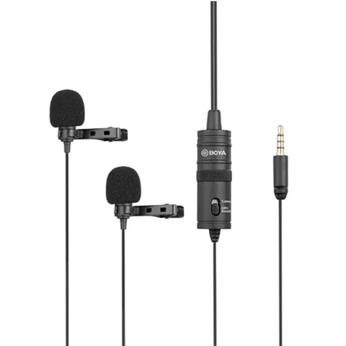 Boya BY-M1DM Dual Lavalier Mic - (A Grade)