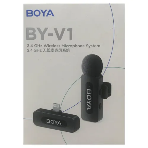 BOYA BY-V1 2.4 GHz Wireless Microphone System – Lightning