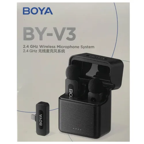 BOYA BY-V3 2.4GHz Wireless Microphone System – Lightning