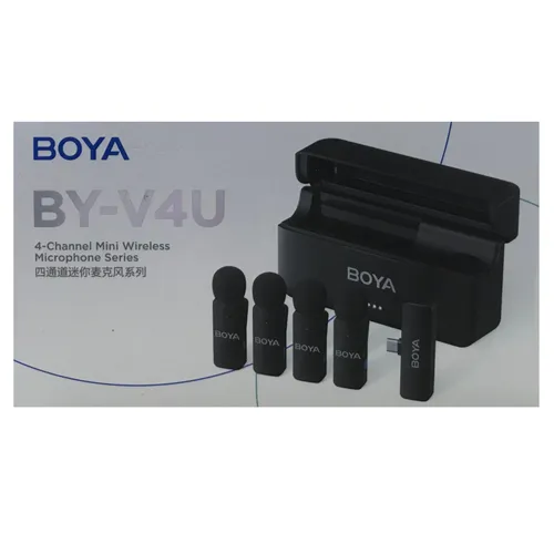 BOYA BY-V4U 4-Channel Mini Wireless Microphone Series - Type C