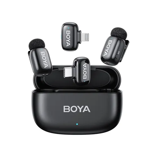 BOYA mini-12 Wireless Lavalier Microphone Noise Cancellation Microphone