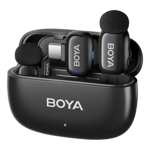 BOYA mini-12 Wireless Lavalier Microphone Noise Cancellation Type-C Microphone