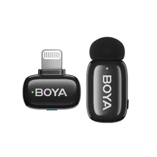 BOYA Mini-16 2.4 GHZ Ultra-Mini Wireless Microphone for iPhone-iPad MFI Certified Lightning Microphone