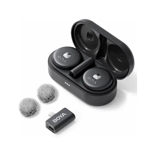 BOYA OMIC-D Ultracompact 2.4GHz Dual-Channel Wireless Microphone with Lightning Connector
