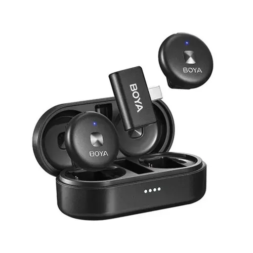 BOYA OMIC Ultracompact 2.4GHz Dual-Channel Wireless Microphone with USB-C Connector