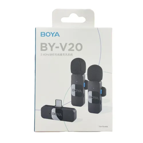 Boya Type-C Connector BY-V20 2.4 GHZ Mini Wireless Microphone System