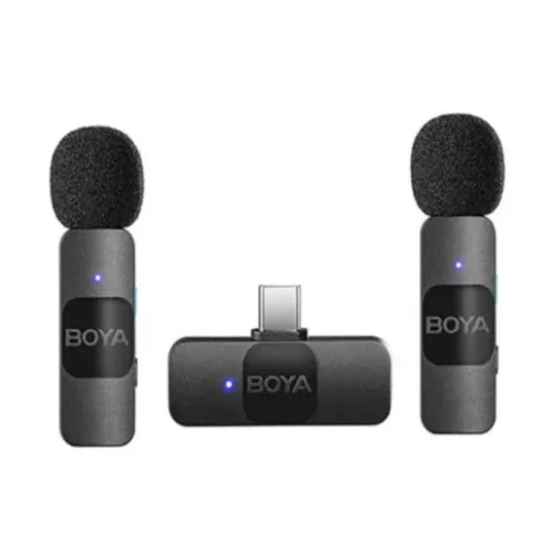 BOYA Type-C Connector BY-V20 2.4 GHZ Mini Wireless Microphone System