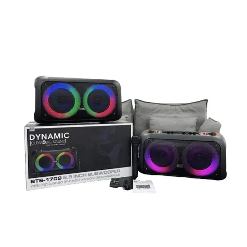 Brodu BTS-1709 Bass Portable Subwoofer Bluetooth Karaoke Speaker with Wireless MIC Big Sound/Dynamic