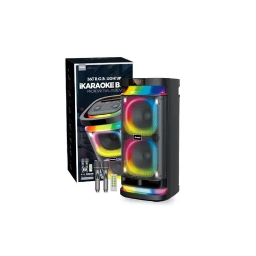 BRODU BTS-1990 60W Dual 8-Inch Karaoke Speaker