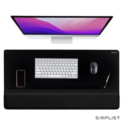 BUBM Ergonomic Desk Mat with Extended Keyboard and Mouse Wrist Rest Pad