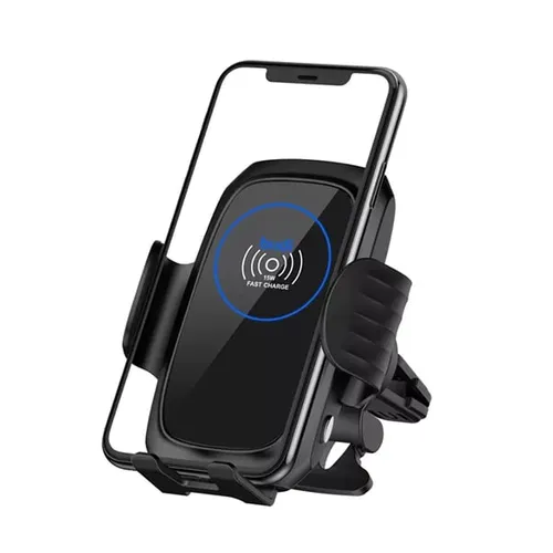 Budi 15W Phone Holder Wireless Car Charger