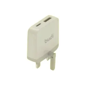 Budi 18W USB QC3.0 + Type-C PD 3 Pin Charger